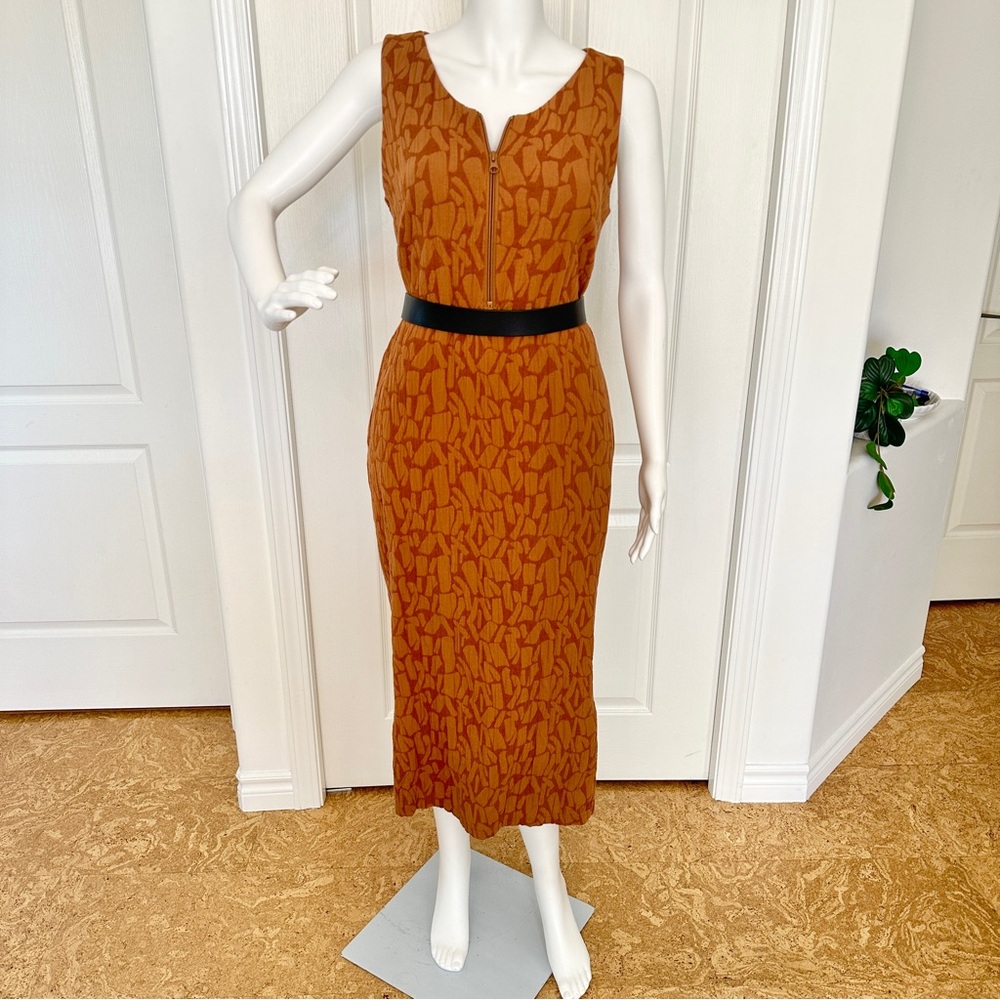 Smash + Tess Coffee Date Midi Sheath Dress (M)